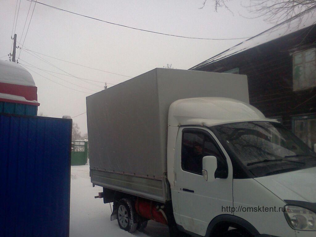 Изготовление прямоугольного тента на грузовик Газель в Омске